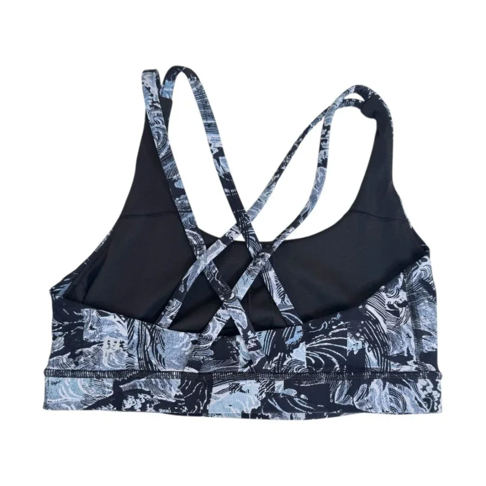 Lululemon Energy Bra Eternal Wave Starlight Black Size 6